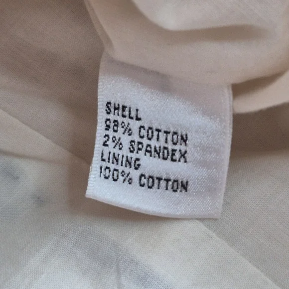 Talbots Blazer Womens Size 12 Embroidered Stripes Red Trim Cotton Jacket Preppy - Picture 6 of 8